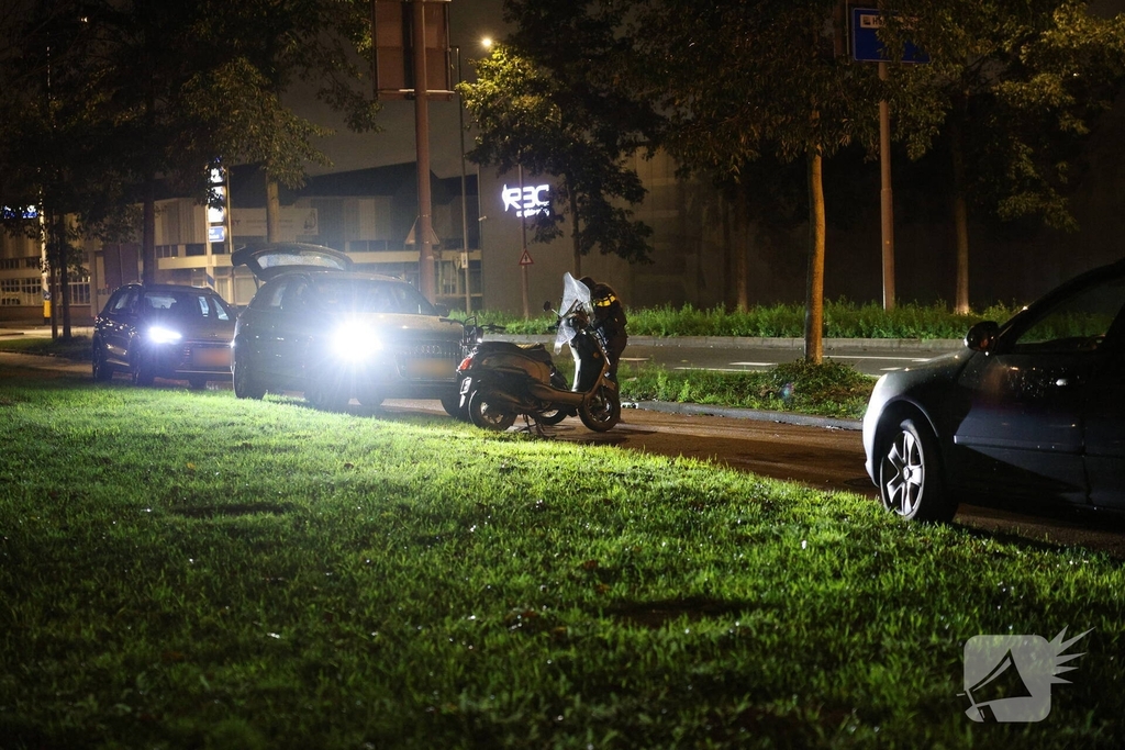 Ongeval tussen bromfietser en fatbike met gewonde
