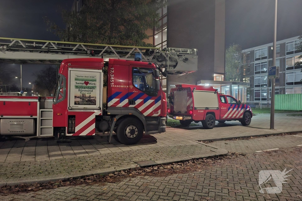 Brand door gasfornuis in woning