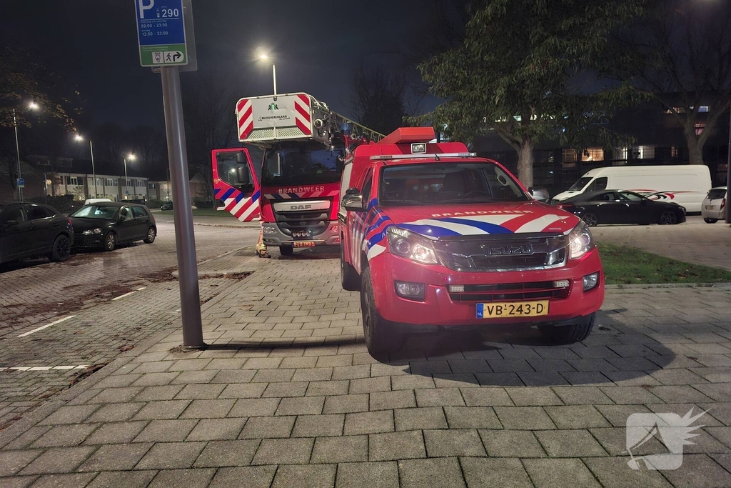 Brand door gasfornuis in woning
