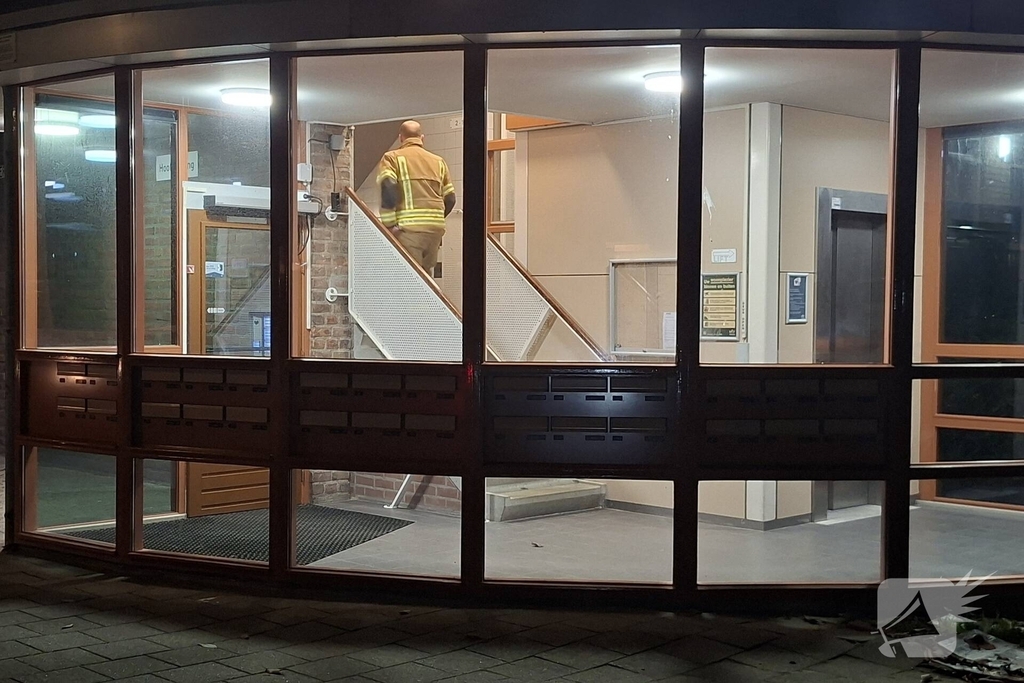 Brand door gasfornuis in woning