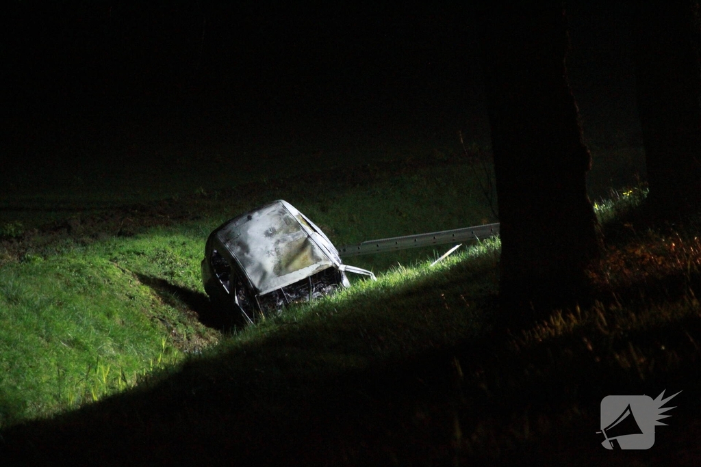 Vrouw overlijdt bij autobrand