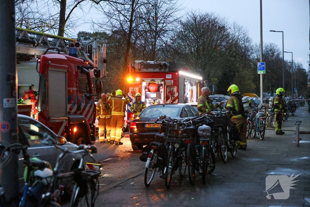 Woningbrand in Rotterdam snel opgeschaald