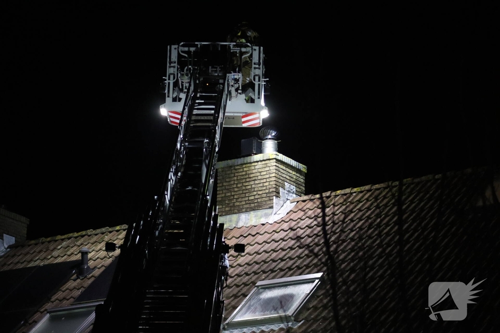 Brandweer ingezet vanwege schoorsteenbrand