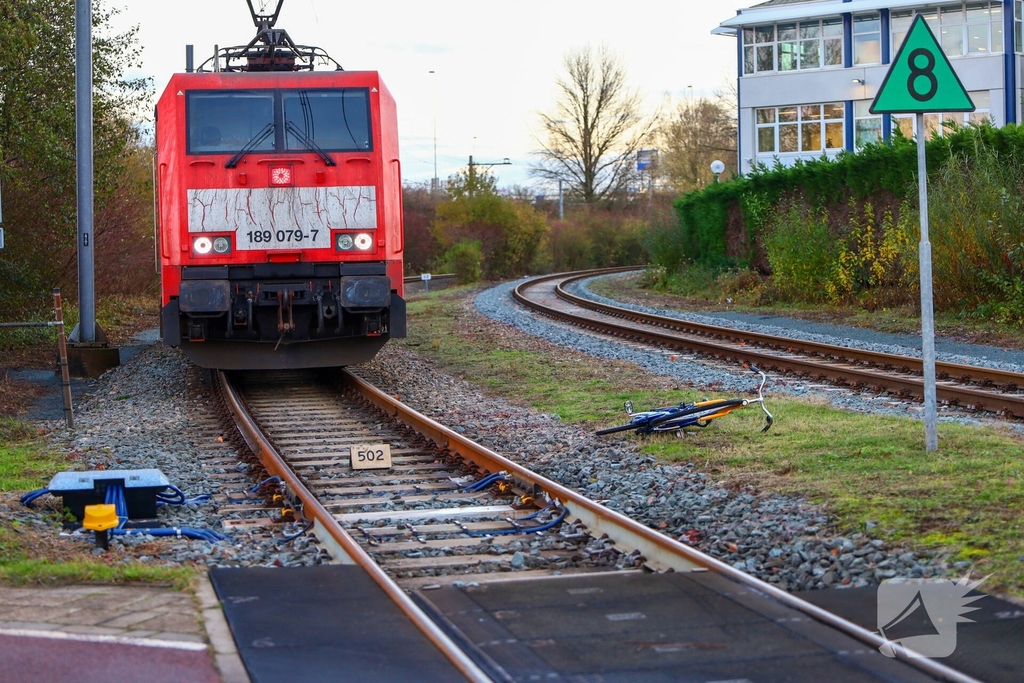 Fietser betrokken bij aanrijding met trein
