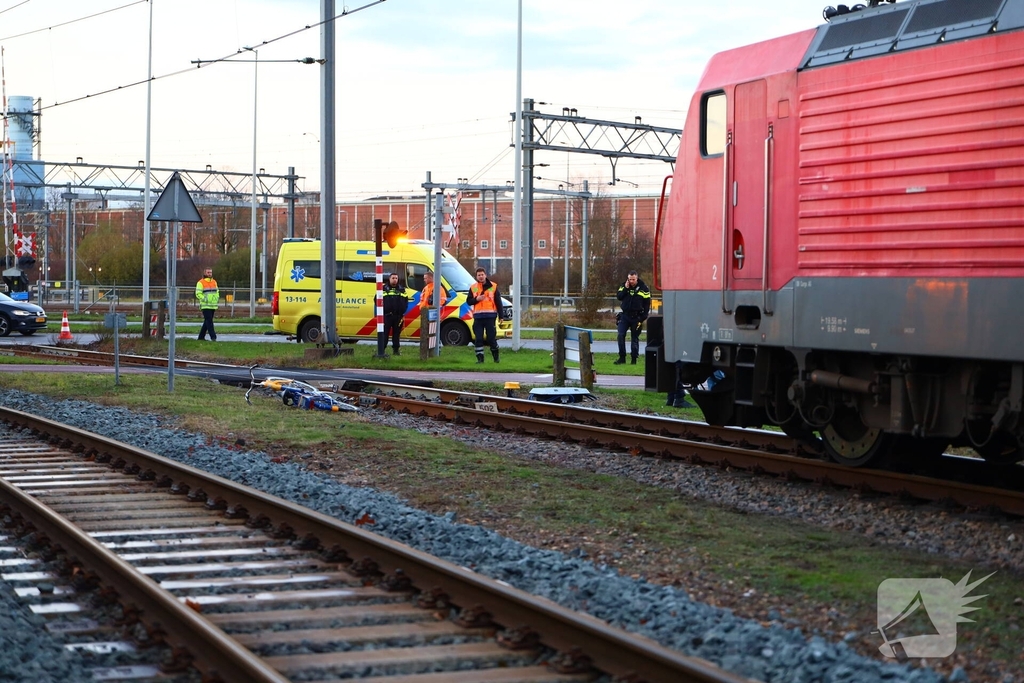 Fietser betrokken bij aanrijding met trein