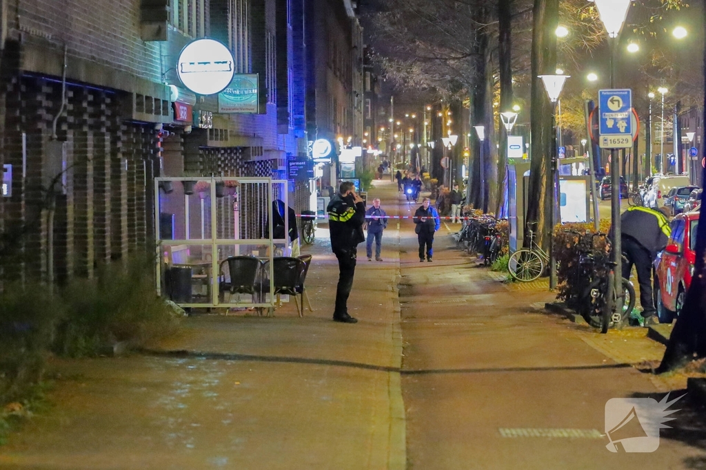 Schietpartij bij café