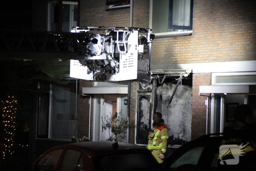 Vlammenzee in kamer van woning
