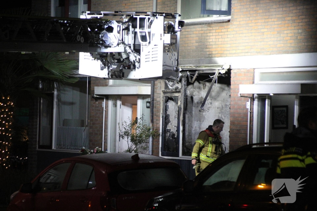 Vlammenzee in kamer van woning