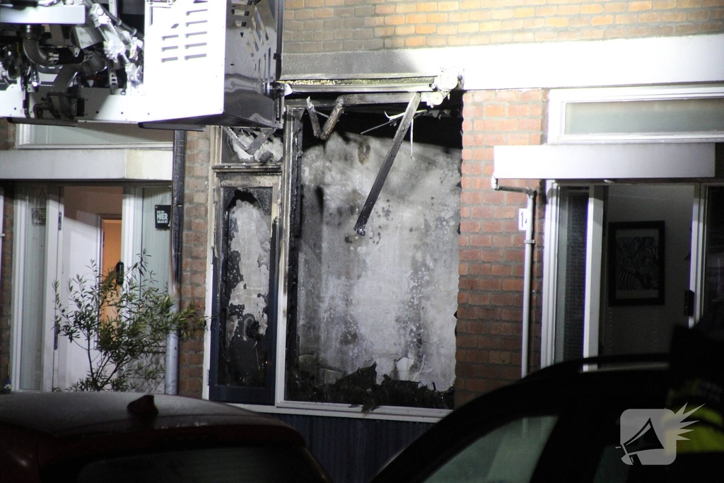 Vlammenzee in kamer van woning