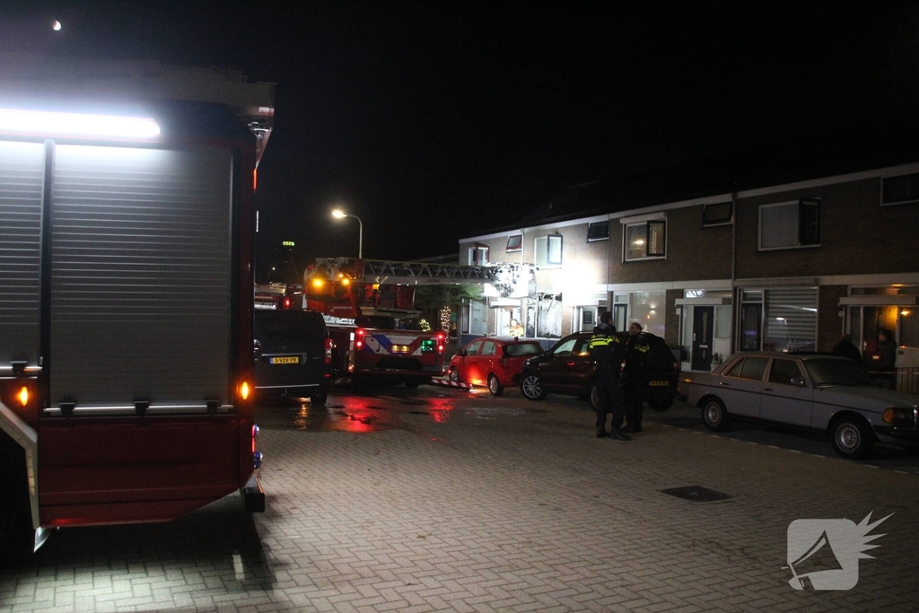 Vlammenzee in kamer van woning