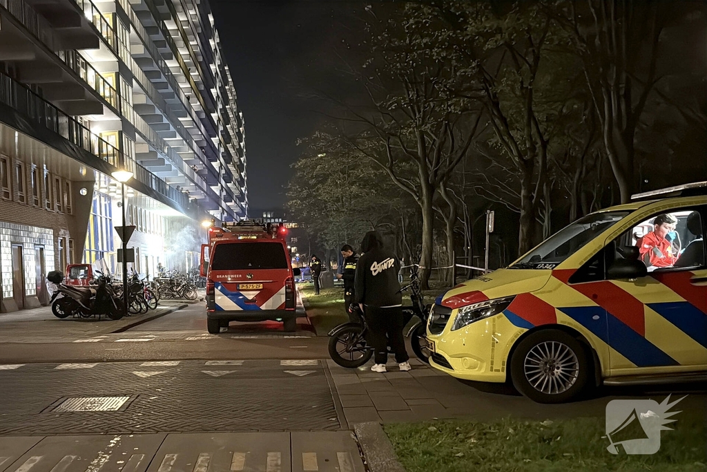 Melding van brandgerucht leidt tot middelbrand