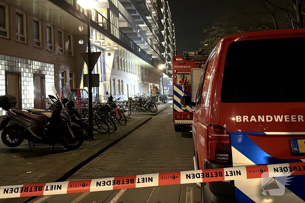 Melding van brandgerucht leidt tot middelbrand