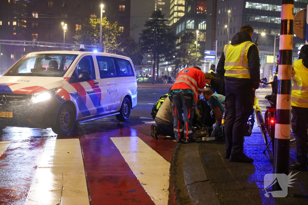 Motoragent en fietser betrokken bij ongeval