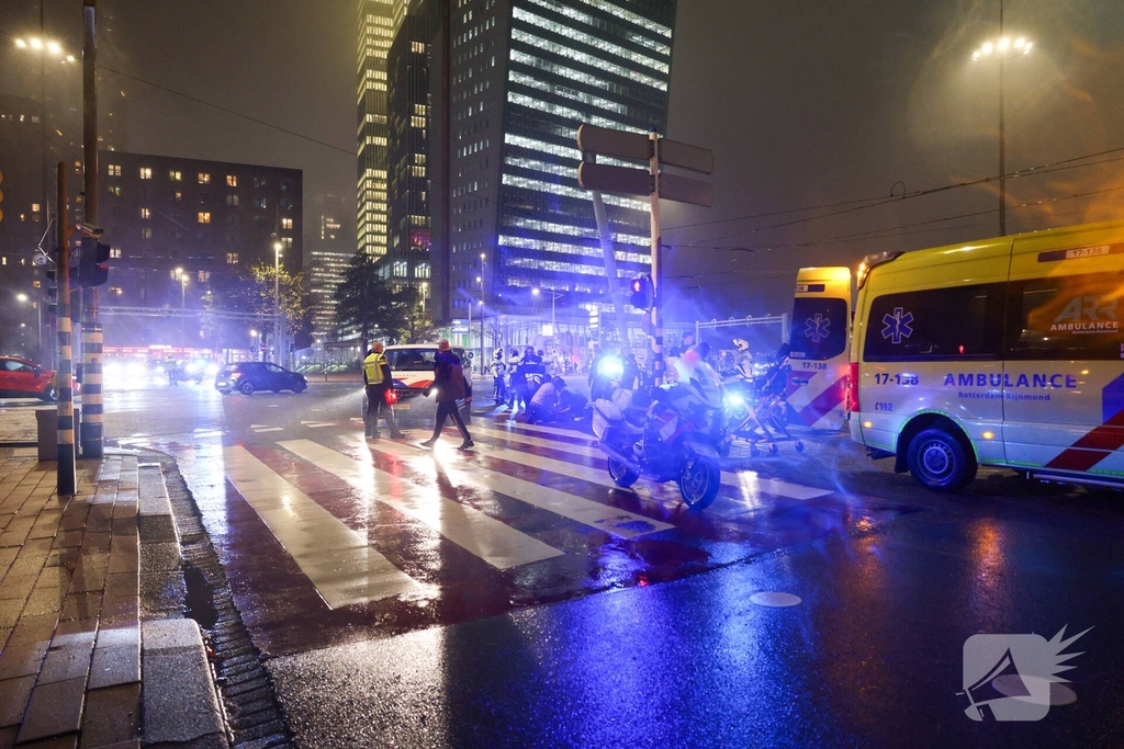 Motoragent en fietser betrokken bij ongeval