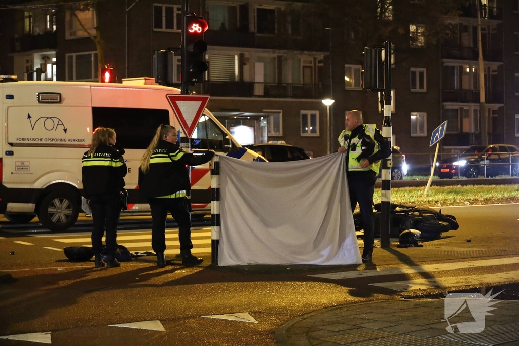 55-jarige scooterrijder overleden na ongeluk