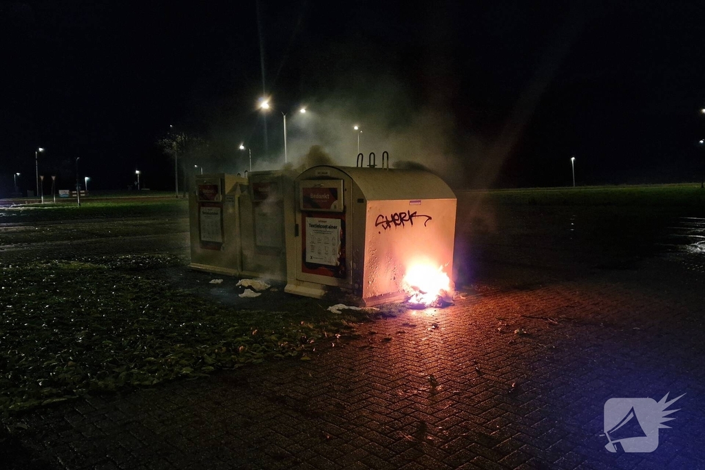 Containerbrand vermoedelijk opzettelijk aangestoken