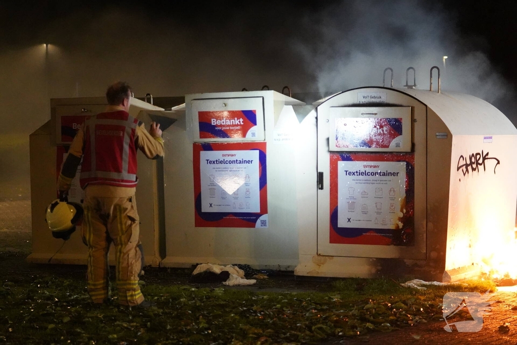 Containerbrand vermoedelijk opzettelijk aangestoken