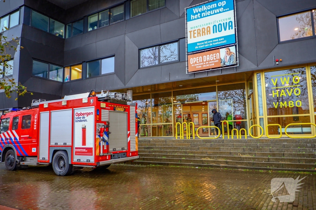 Brand in onderwijsinstelling leidt tot evacuatie
