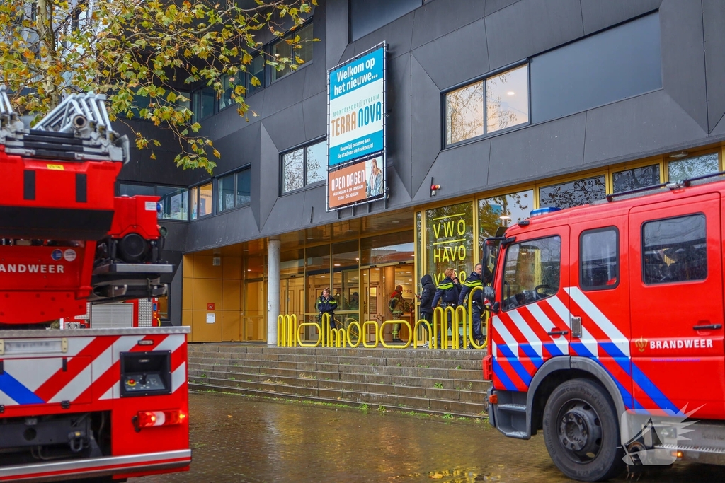 Brand in onderwijsinstelling leidt tot evacuatie