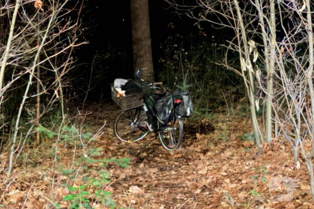 Fiets met spullen gevonden na incident