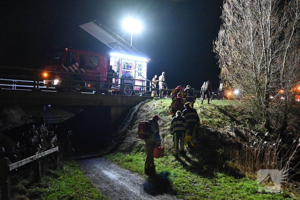 PostNL scooter in water aangetroffen