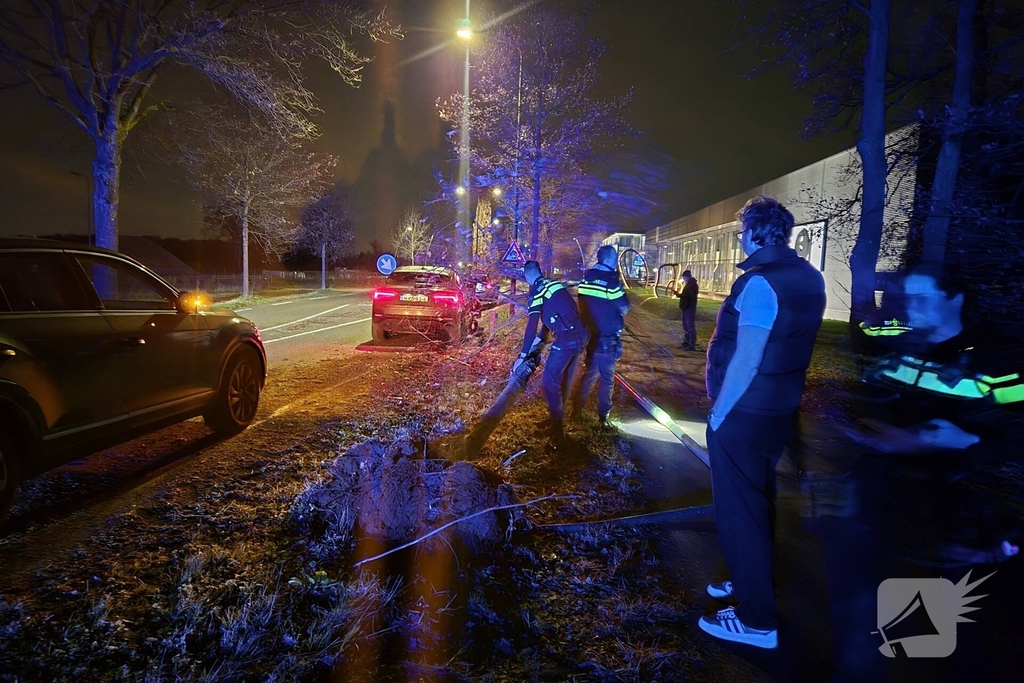 Inhaalactie eindigt in botsing met boom