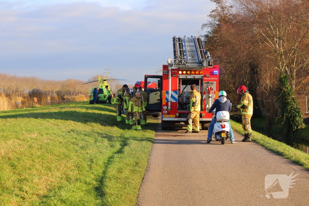 Motorrijder gewond na aanrijding met auto