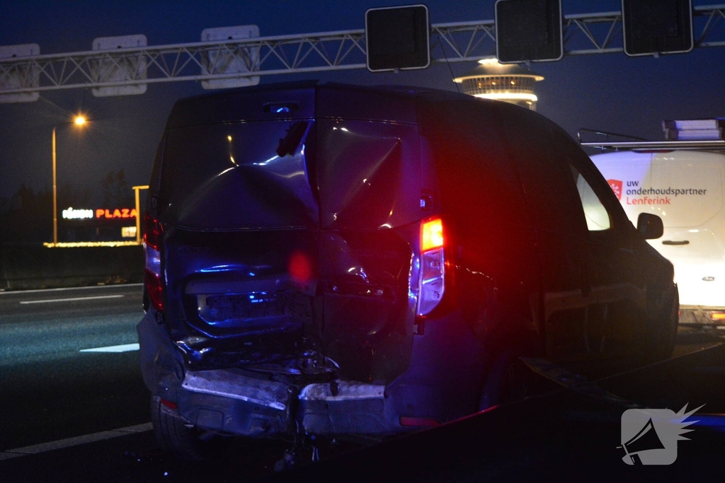 Aanrijding op A28 leidt tot verkeershinder