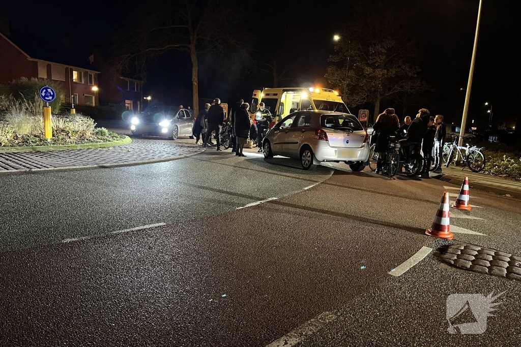 Fietser gewond bij aanrijding met auto