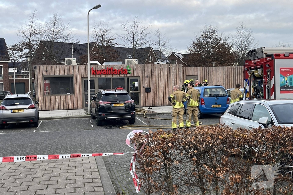 Brandweer snel ter plaatse bij snackbar