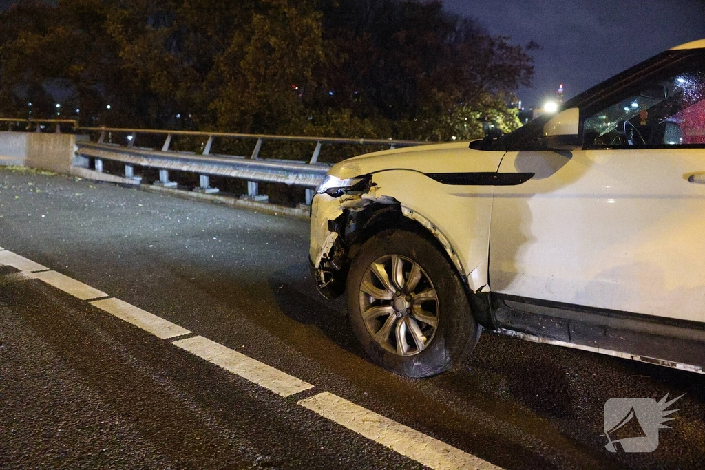 Brandstichting leidt tot ongeval op snelweg