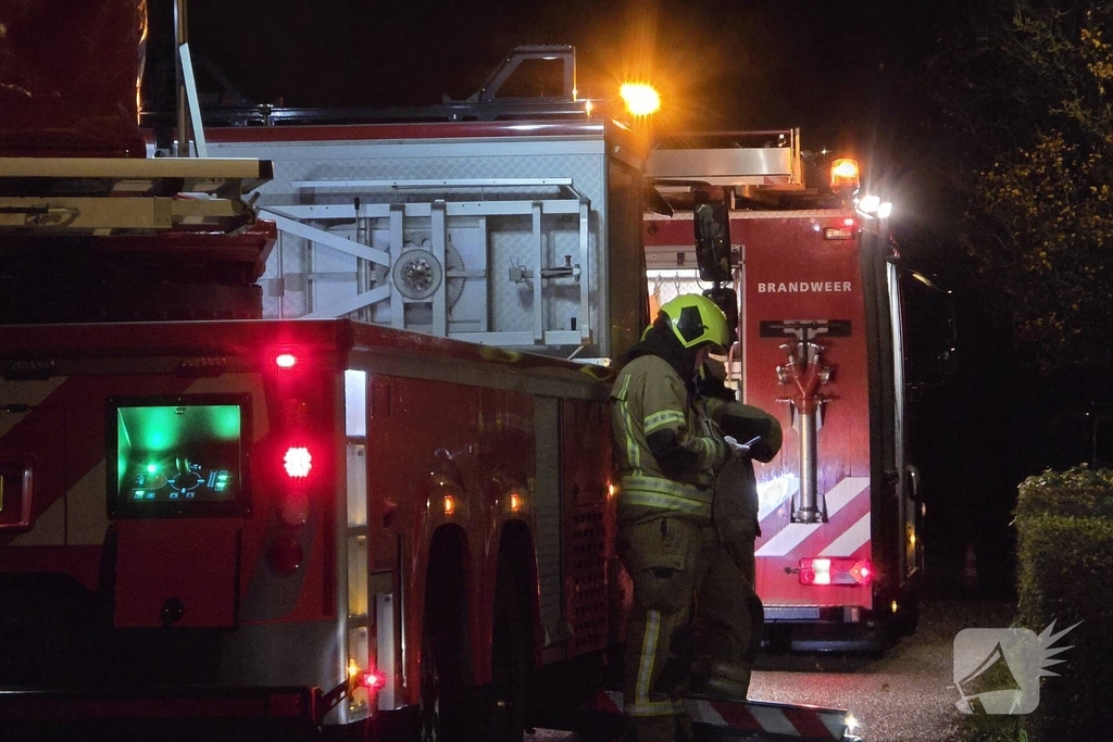 Brandweer inzet na melding van schoorsteenbrand