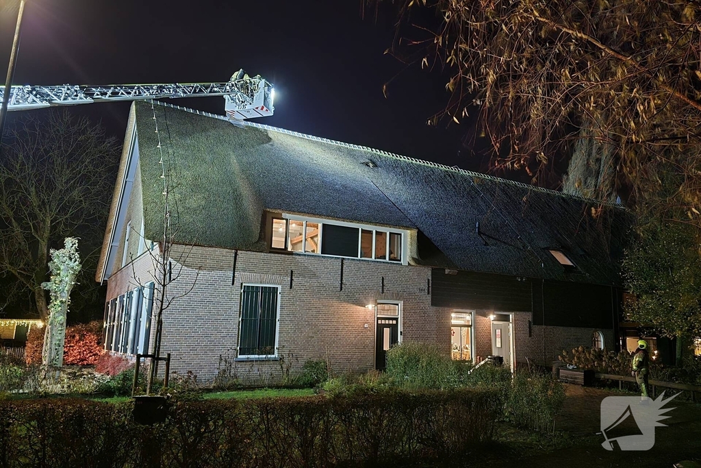 Brandweer inzet na melding van schoorsteenbrand