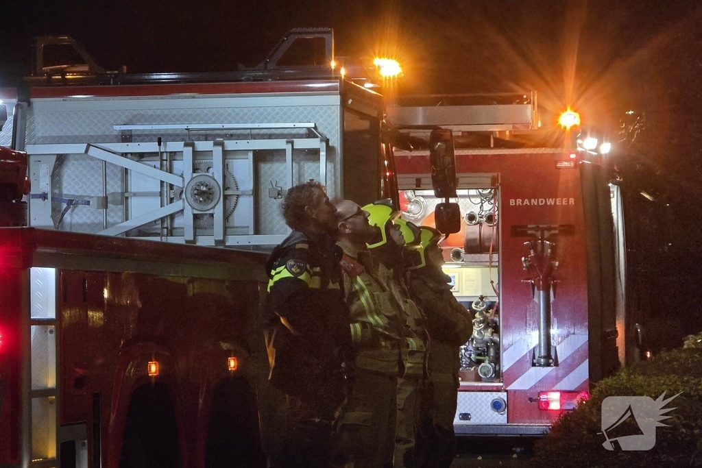 Brandweer inzet na melding van schoorsteenbrand