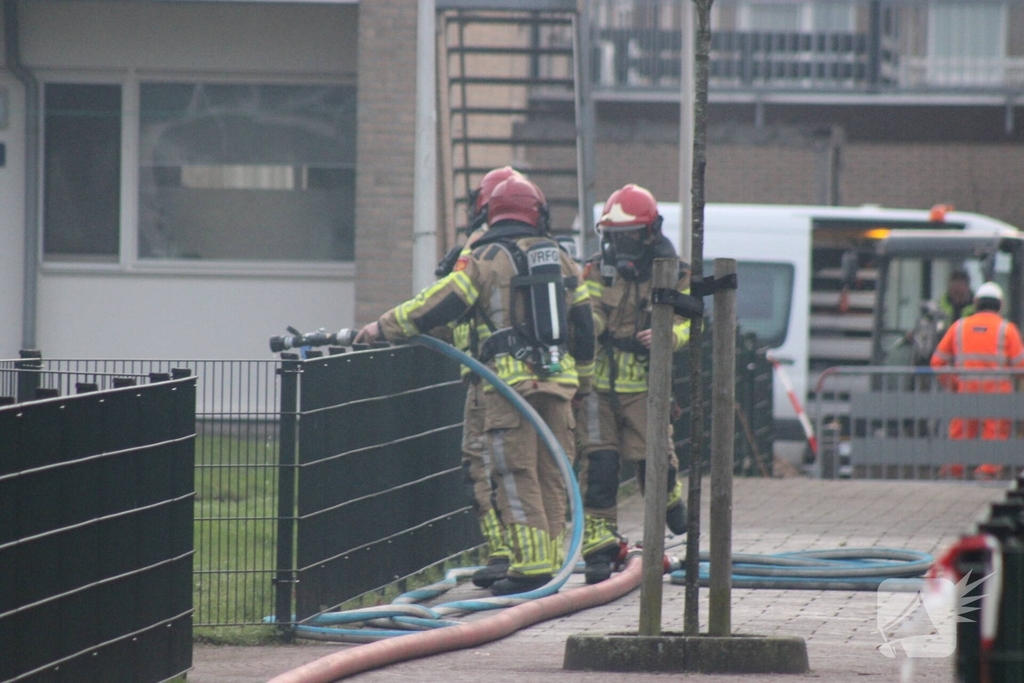 Explosiegevaar door gas bij brand