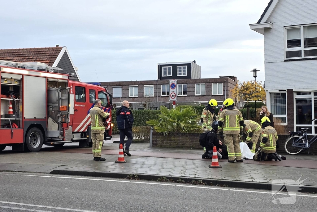 Fietser raakt bekneld bij ongeval
