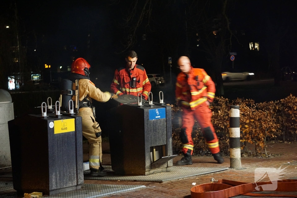 Vuur in ondergrondse container gedoofd