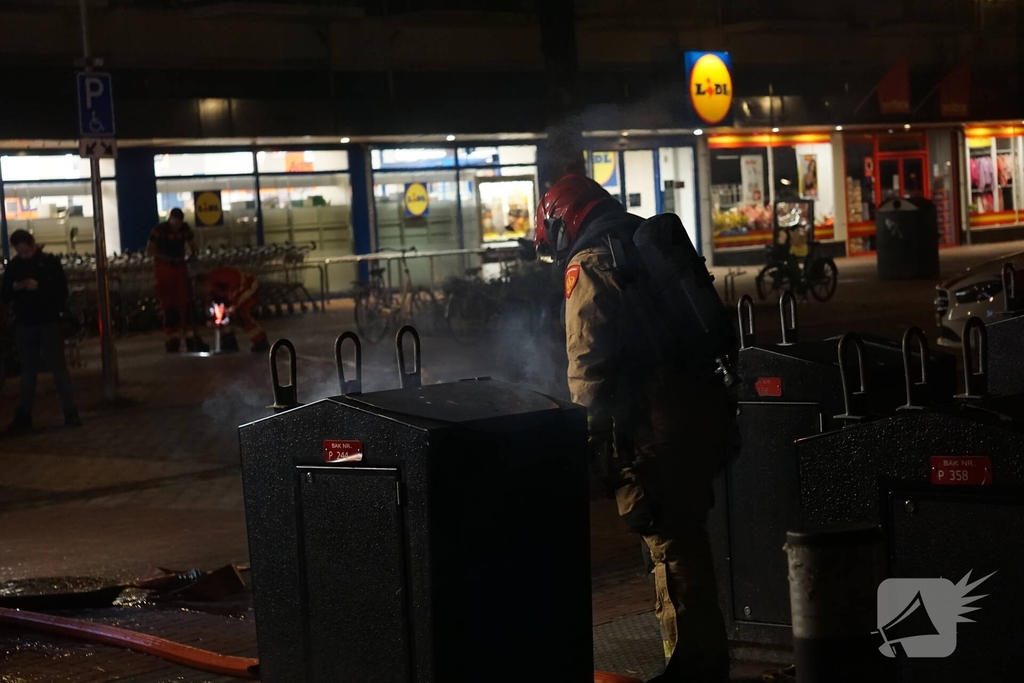 Vuur in ondergrondse container gedoofd