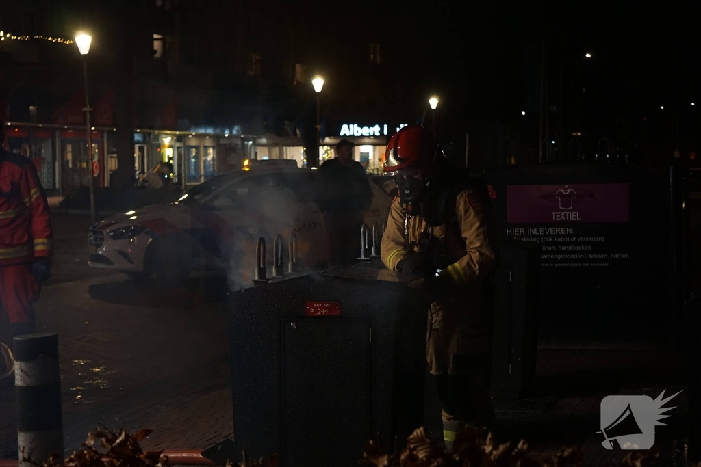 Vuur in ondergrondse container gedoofd