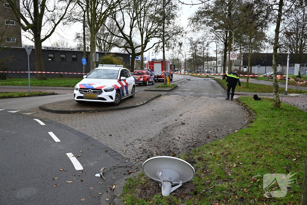 Ongeluk met gevaarlijke stoffen aan tankstation