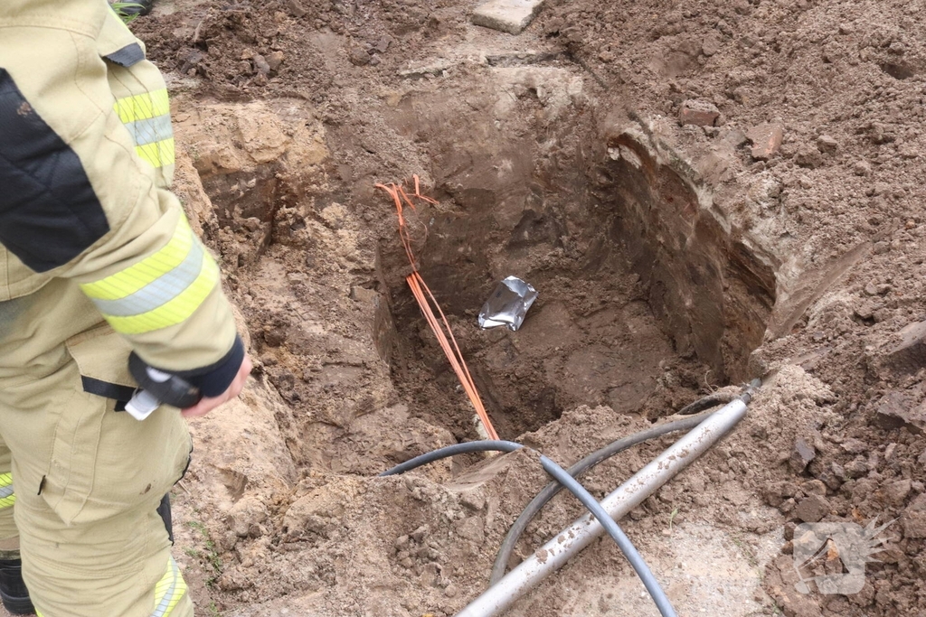 Gasleiding geraakt tijdens werkzaamheden