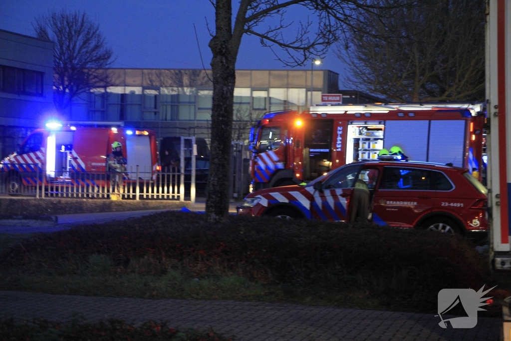 Hulpdiensten reageren op incident met gevaarlijke stoffen