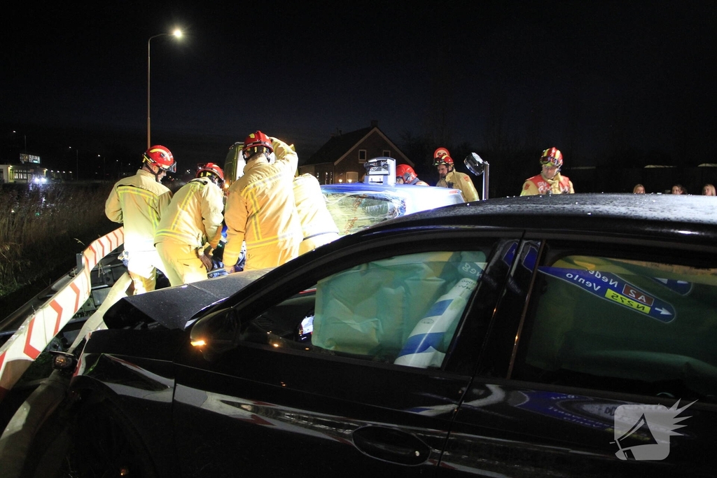 Bbestuurder naar ziekenhuis na aanrijding