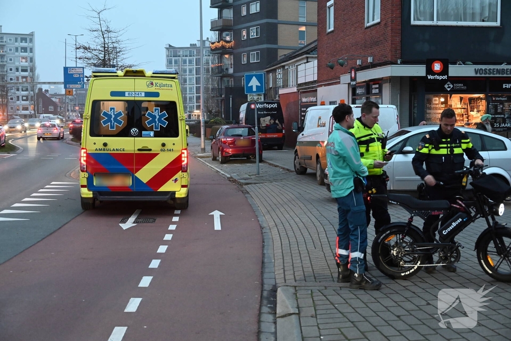 Botsing tussen fatbike en auto leidt tot gewonde