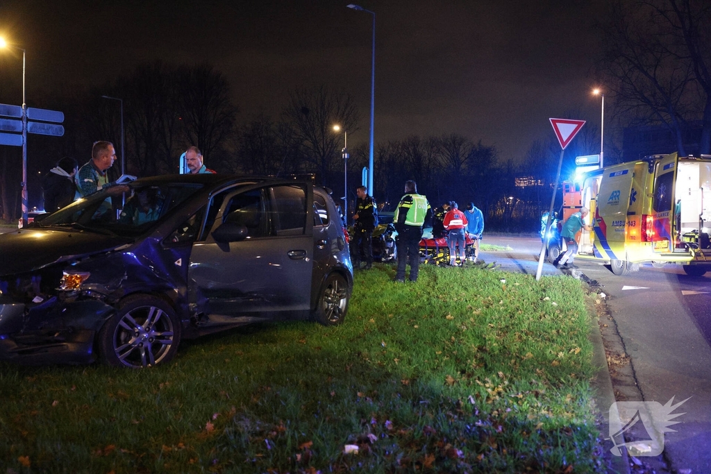 Ongeval resulteert in gewonden bij aanrijding