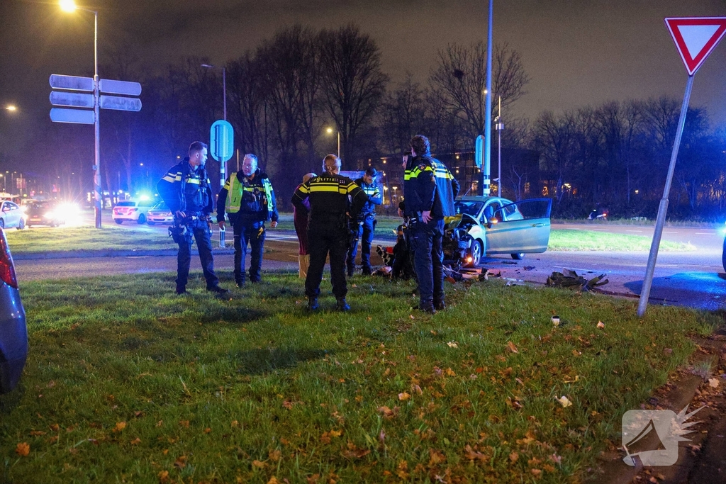 Ongeval resulteert in gewonden bij aanrijding