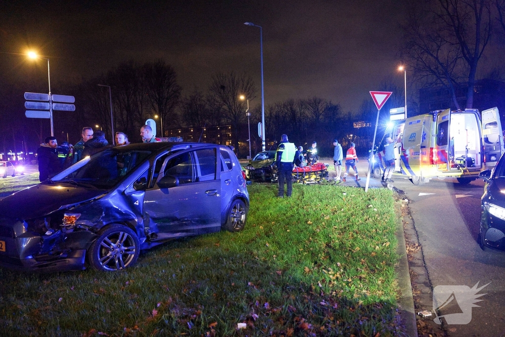 Ongeval resulteert in gewonden bij aanrijding