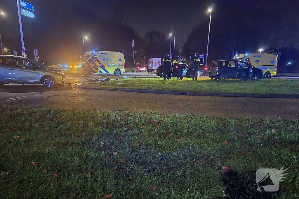 Ongeval resulteert in gewonden bij aanrijding