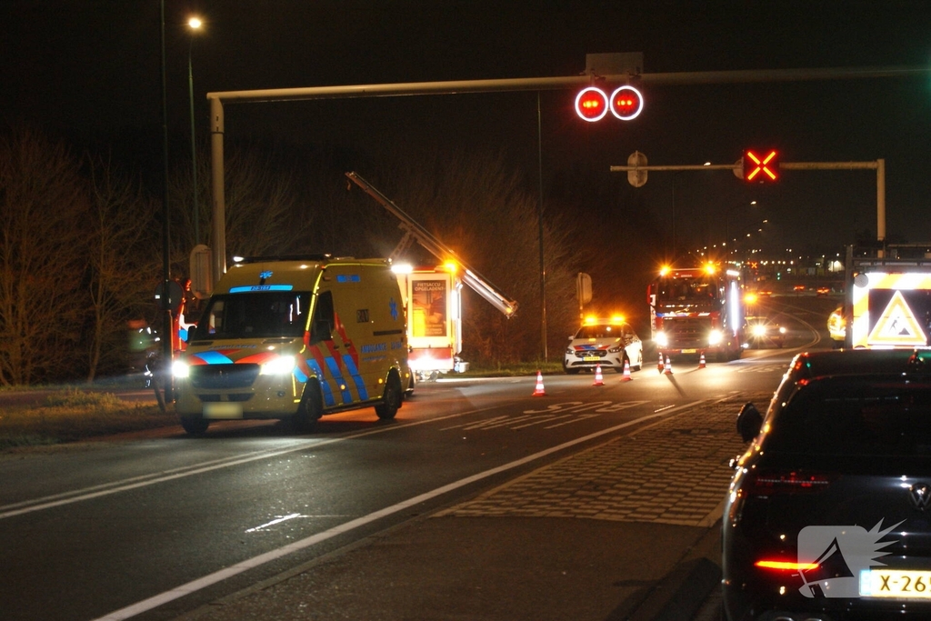 Bestuurder raakt gewond bij ongeval