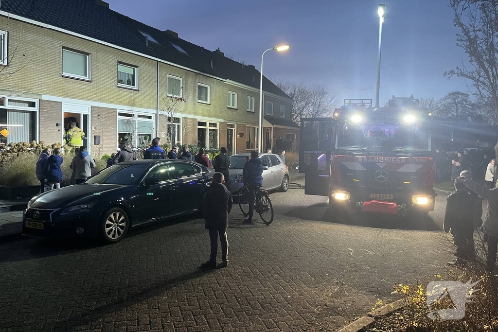 Brandweer snel in actie bij woningbrand